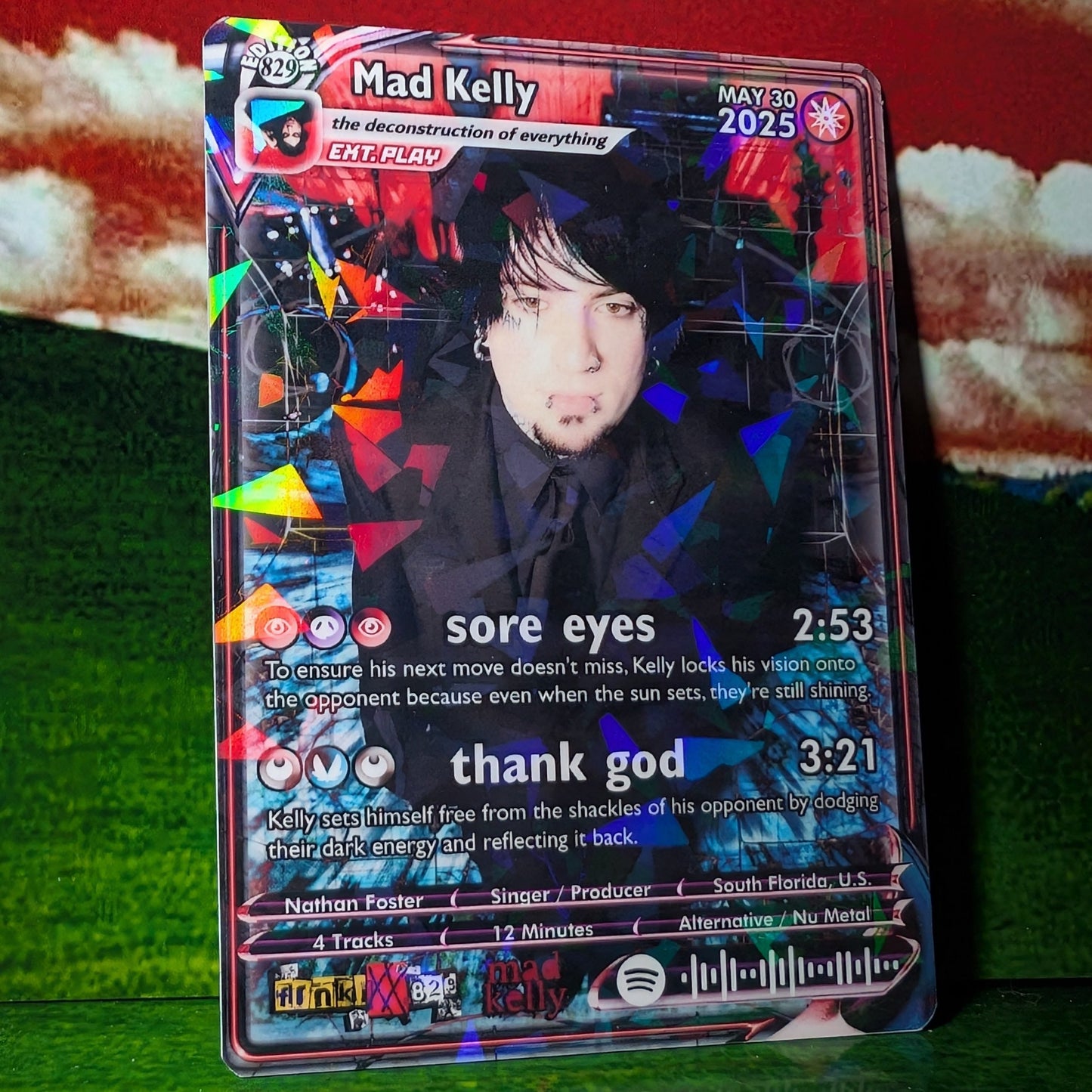 Mad Kelly Holographic Trading Card