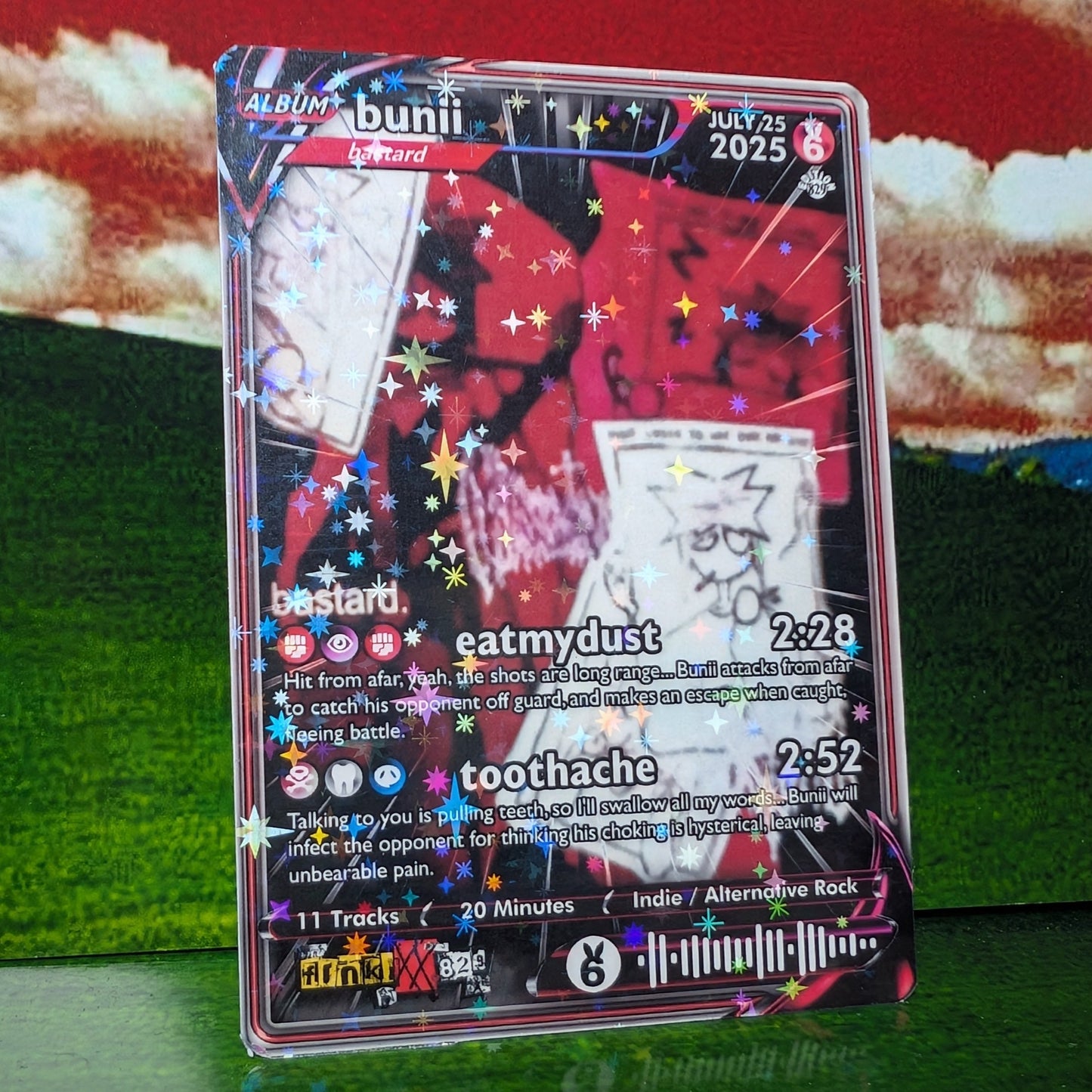 bunii / 6yari Holographic Trading Card Set