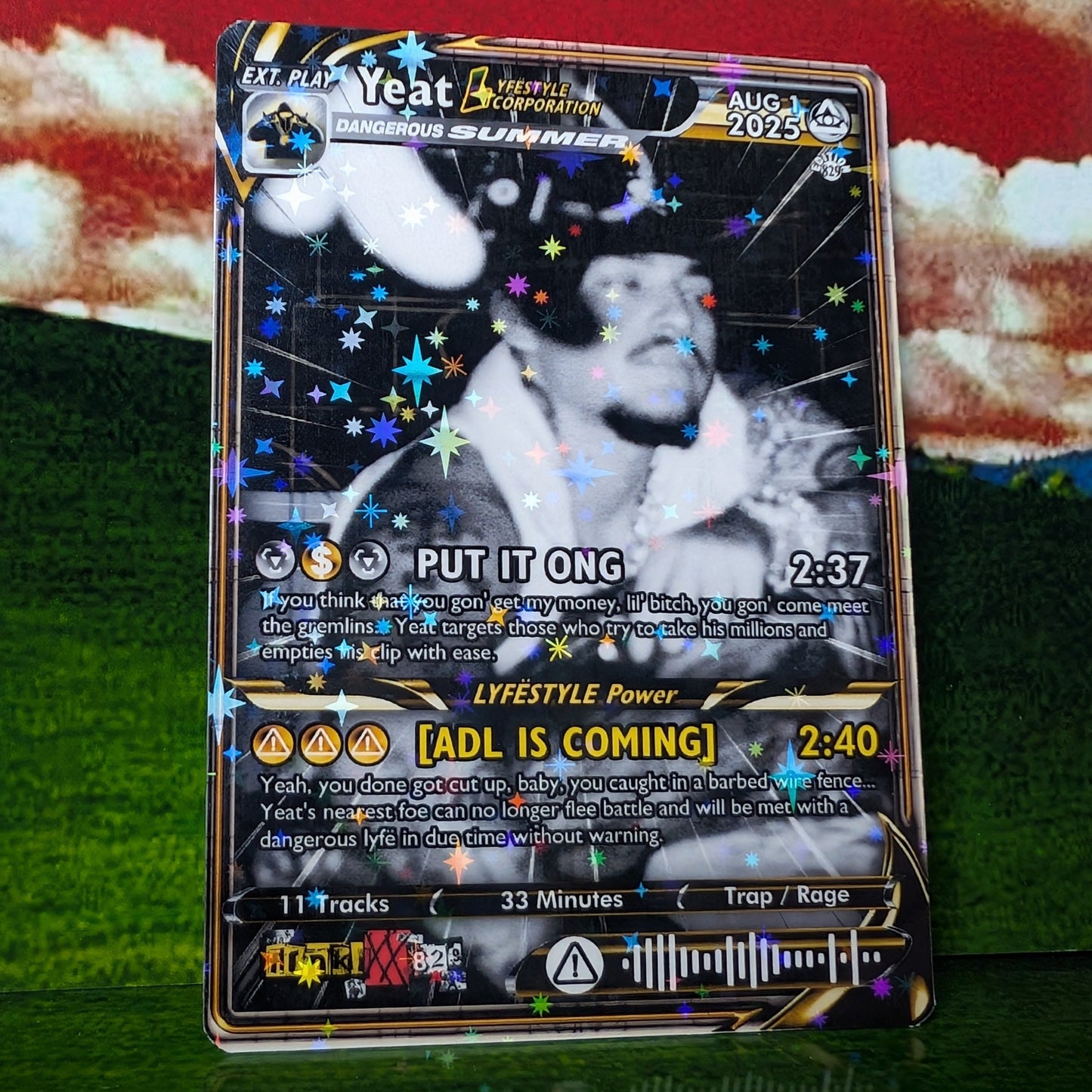 Yeat Holographic Trading Card Set