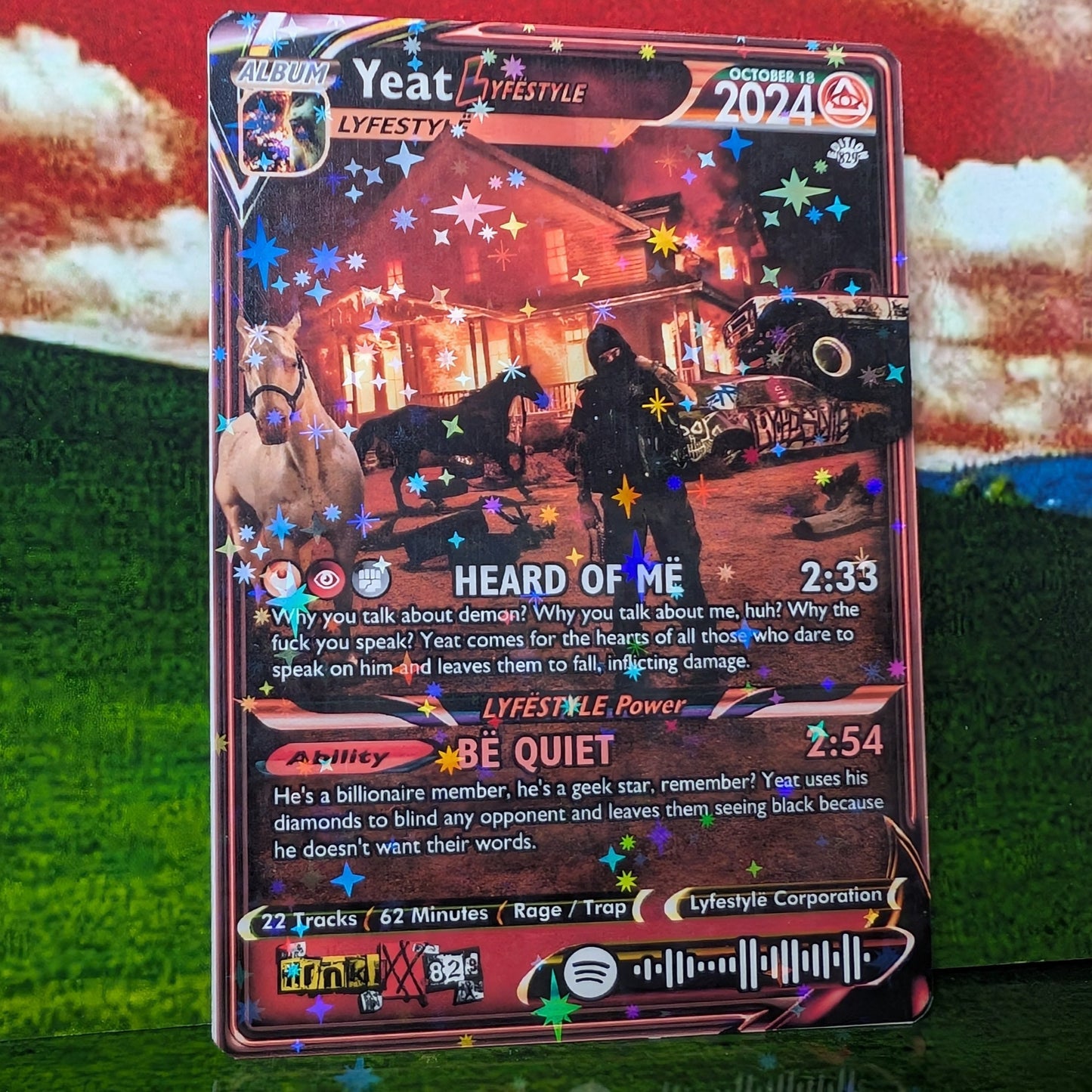 Yeat Holographic Trading Card Set