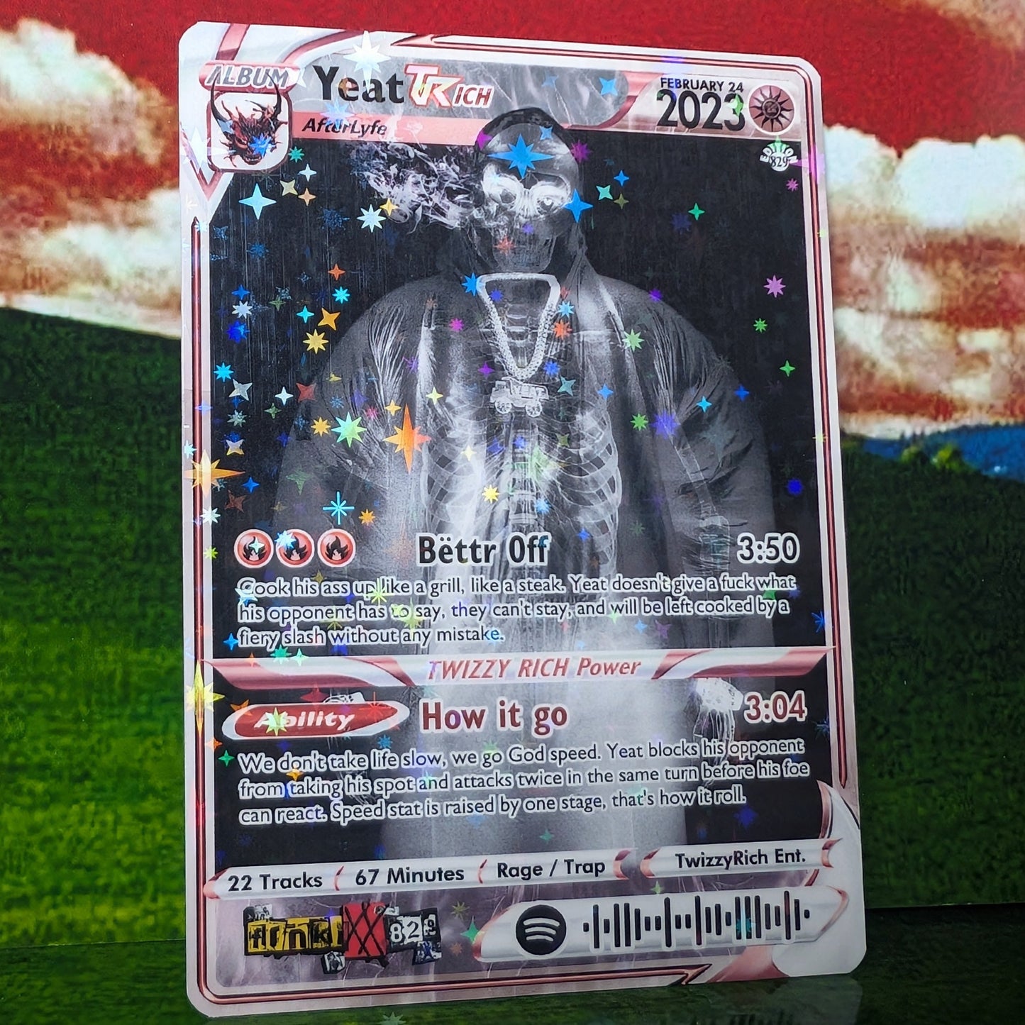 Yeat Holographic Trading Card Set