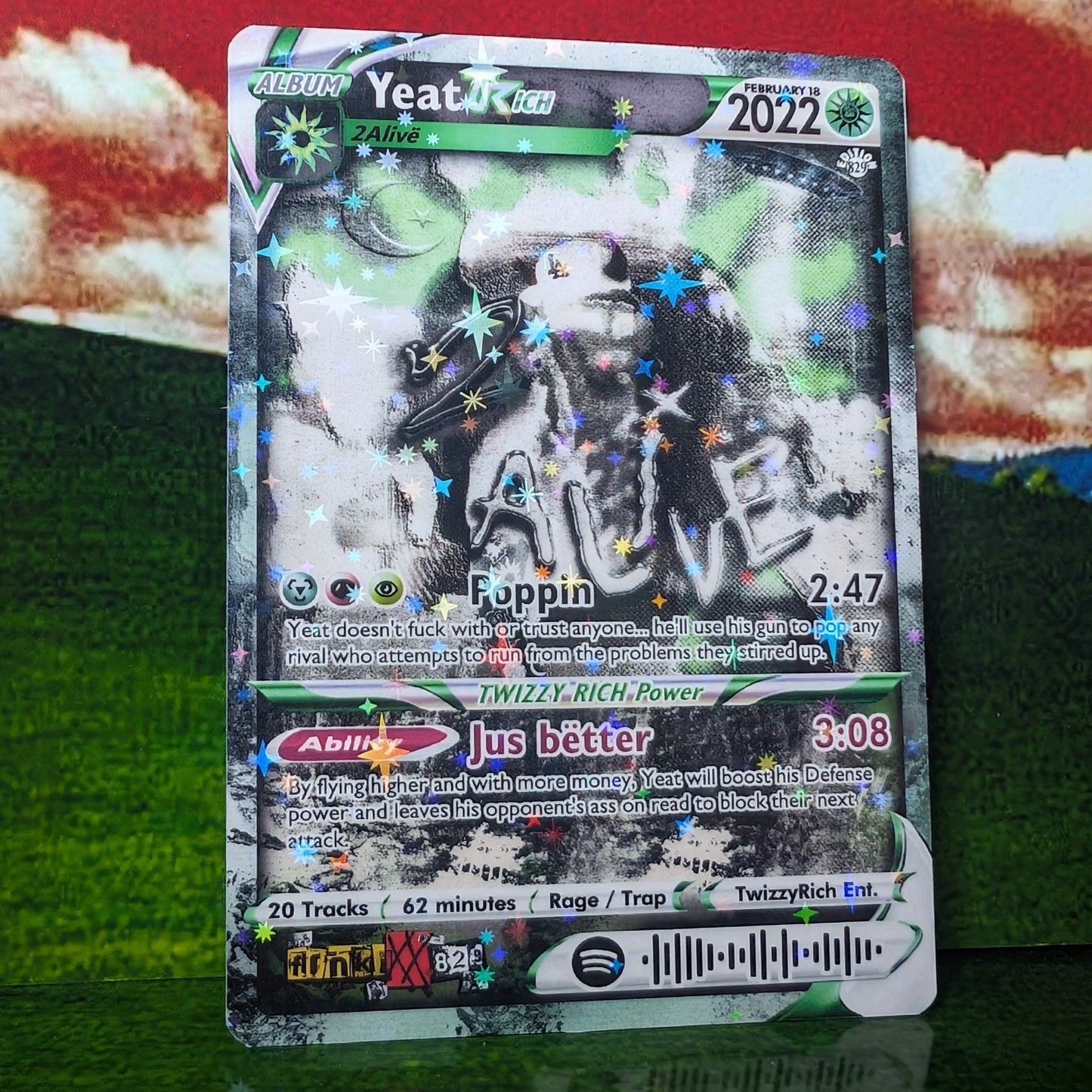 Yeat Holographic Trading Card Set