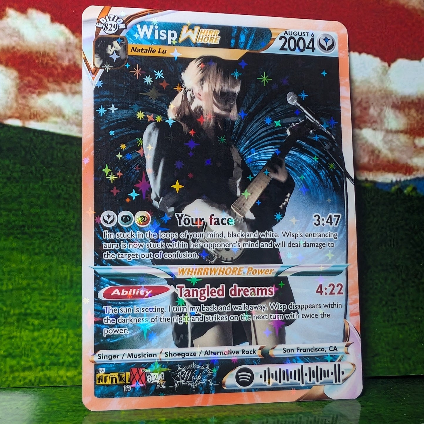 Wisp Holographic Trading Card Set