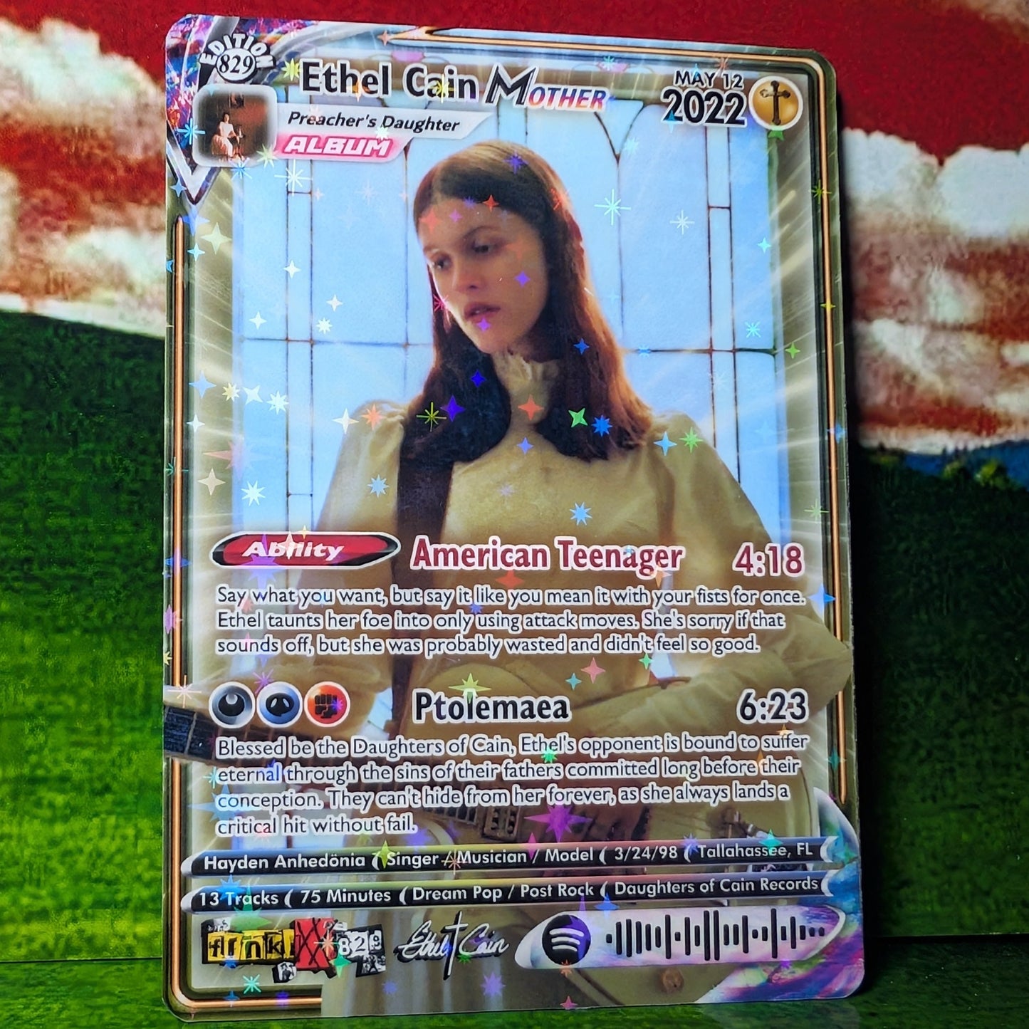Ethel Cain Holographic Trading Card Set