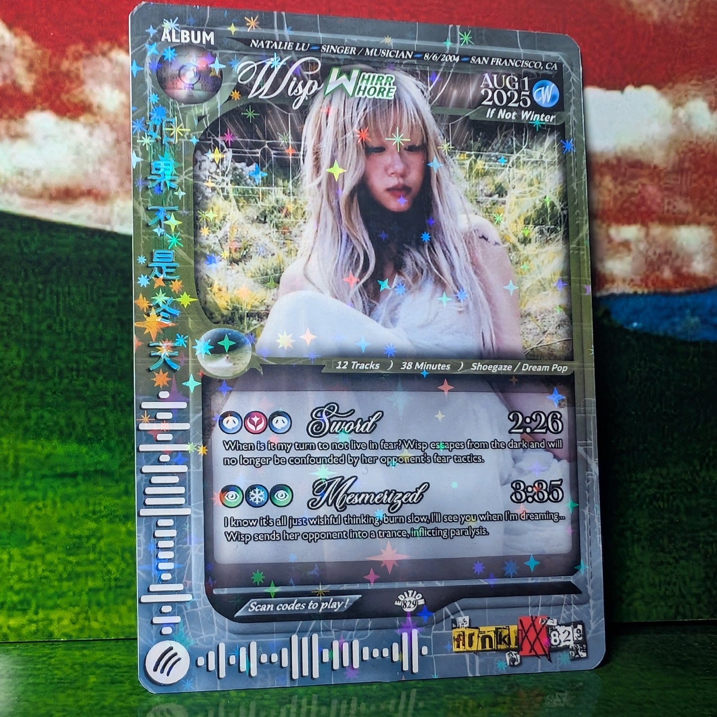 Wisp Holographic Trading Card Set