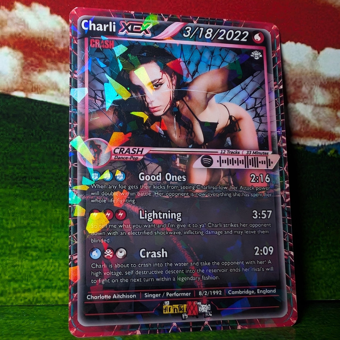 Charli XCX Holographic Trading Card Set