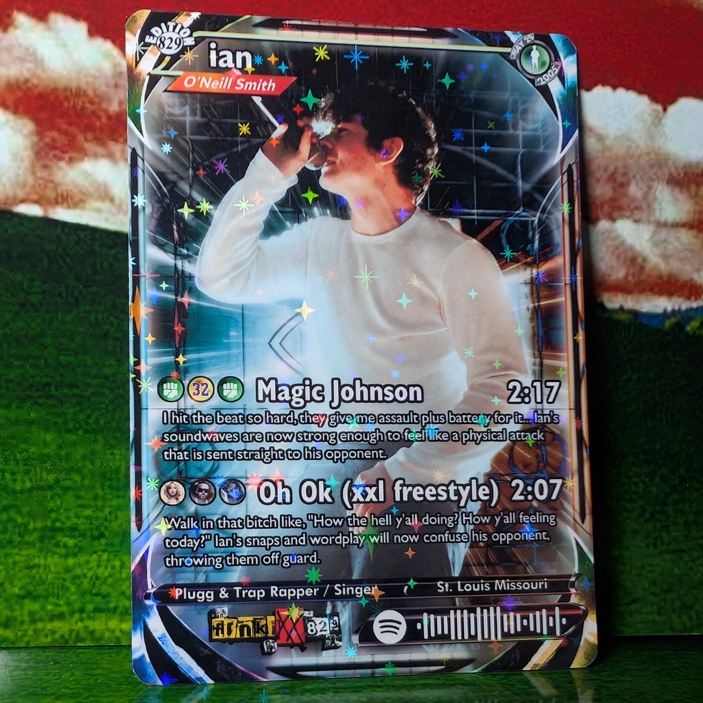 ian Holographic Trading Card