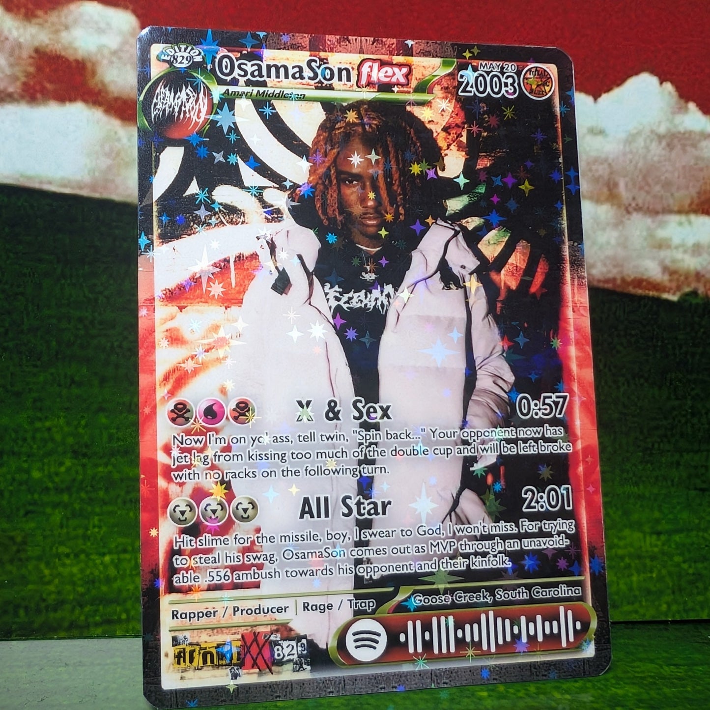 OsamaSon Holographic Trading Card Set