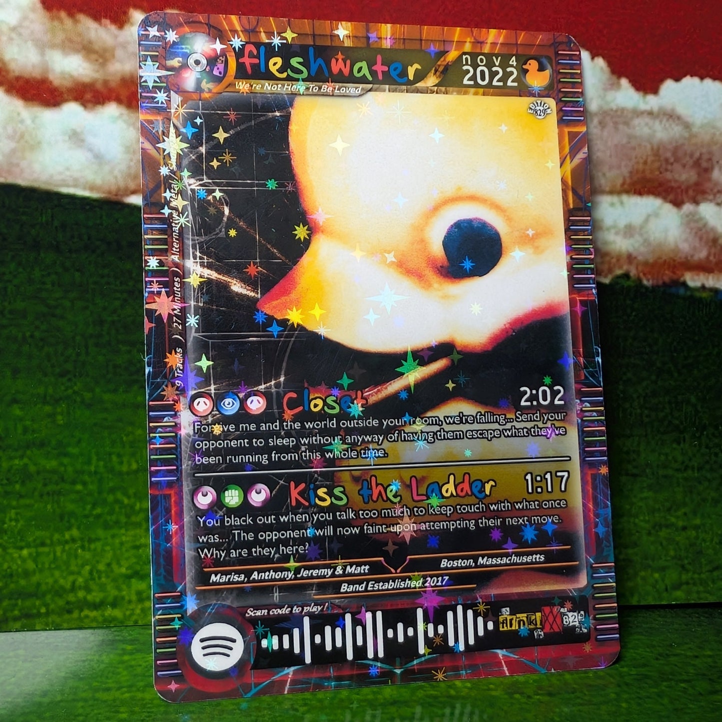 Fleshwater Holographic Trading Card Set