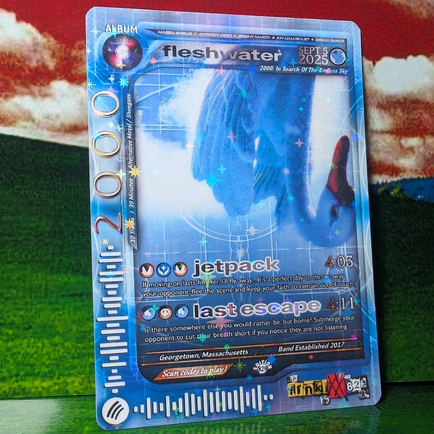 Fleshwater Holographic Trading Card Set
