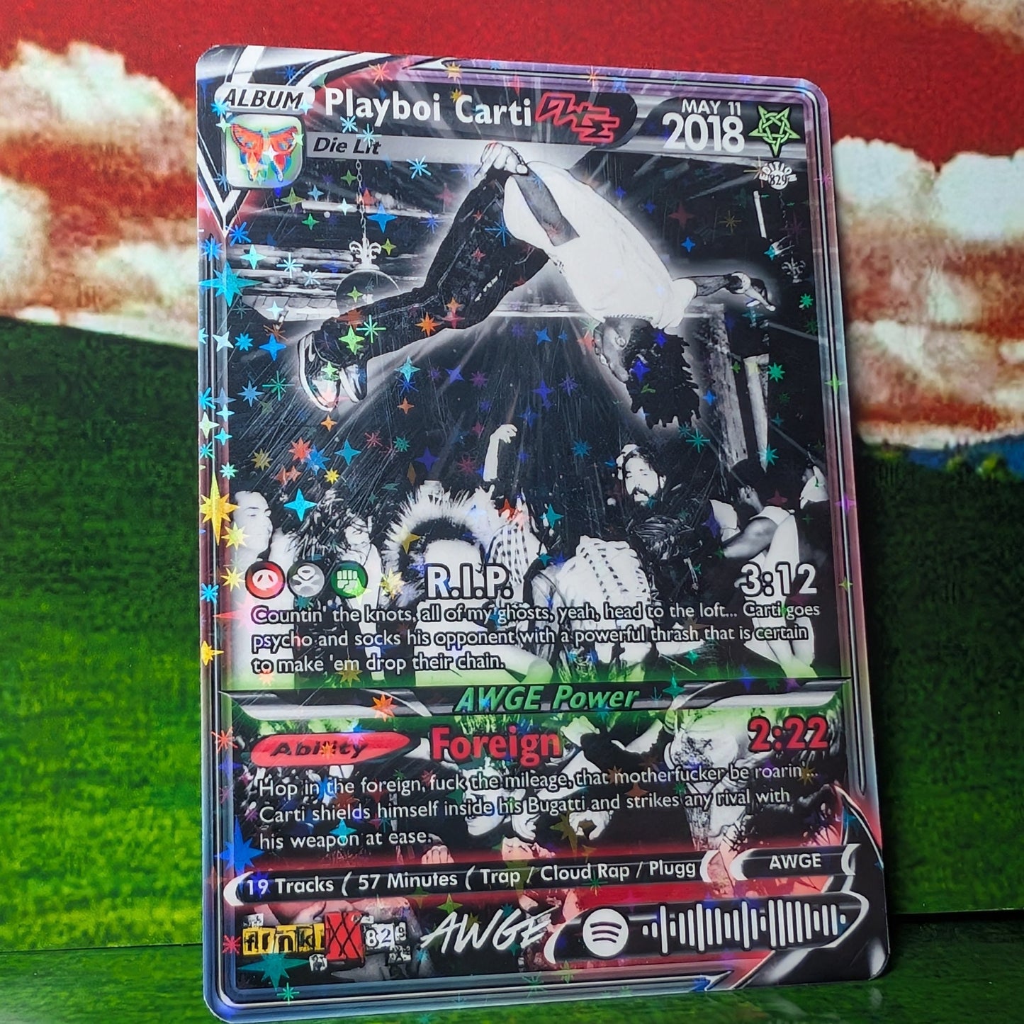 Opium / Playboi Carti / Ken Carson / Destroy Lonely / Homixide Gang Holographic Trading Card Sets