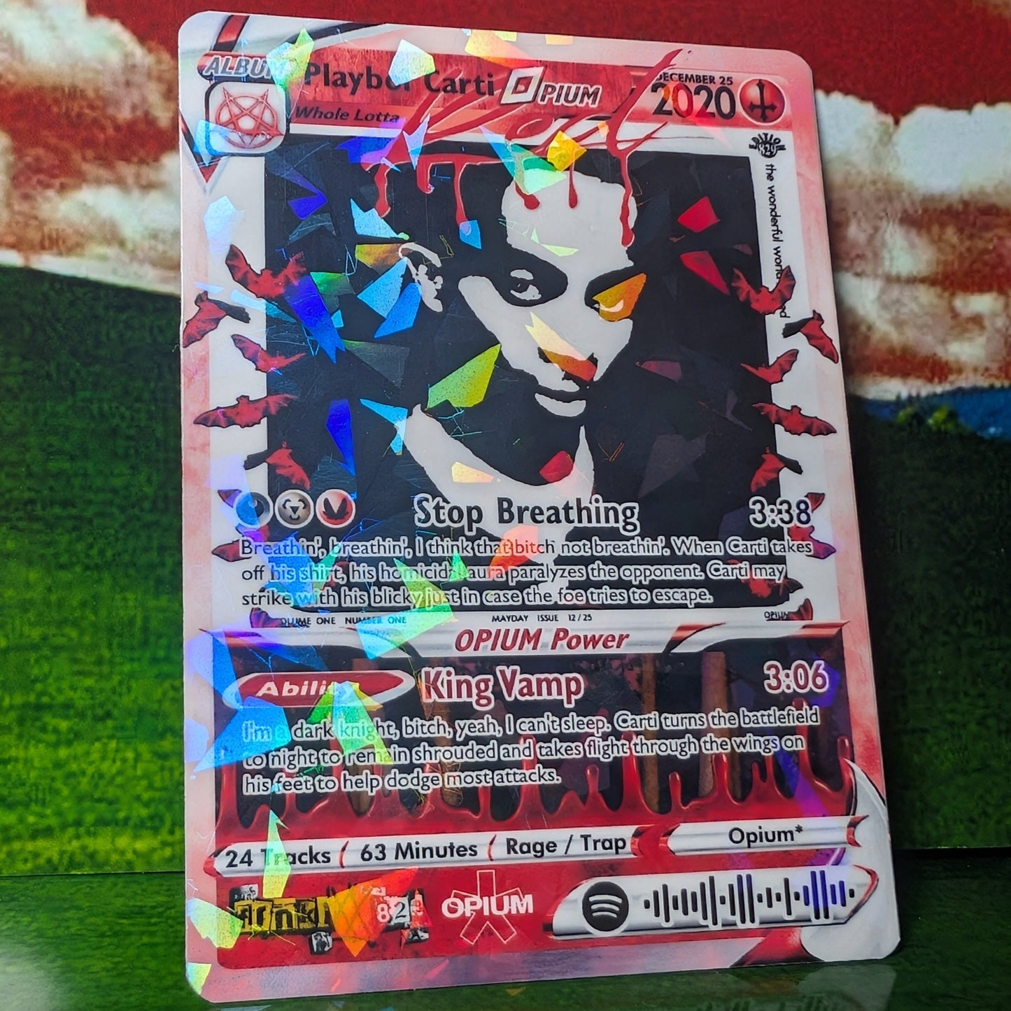 Opium / Playboi Carti / Ken Carson / Destroy Lonely / Homixide Gang Holographic Trading Card Sets
