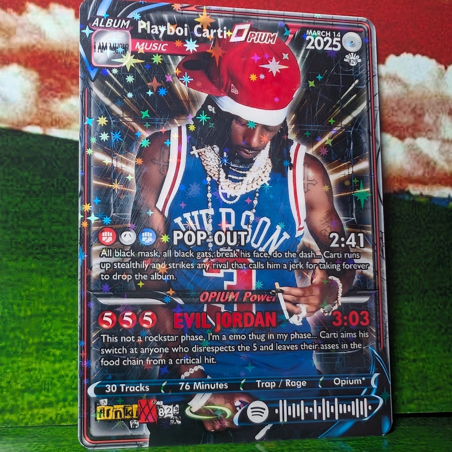 Opium / Playboi Carti / Ken Carson / Destroy Lonely / Homixide Gang Holographic Trading Card Sets