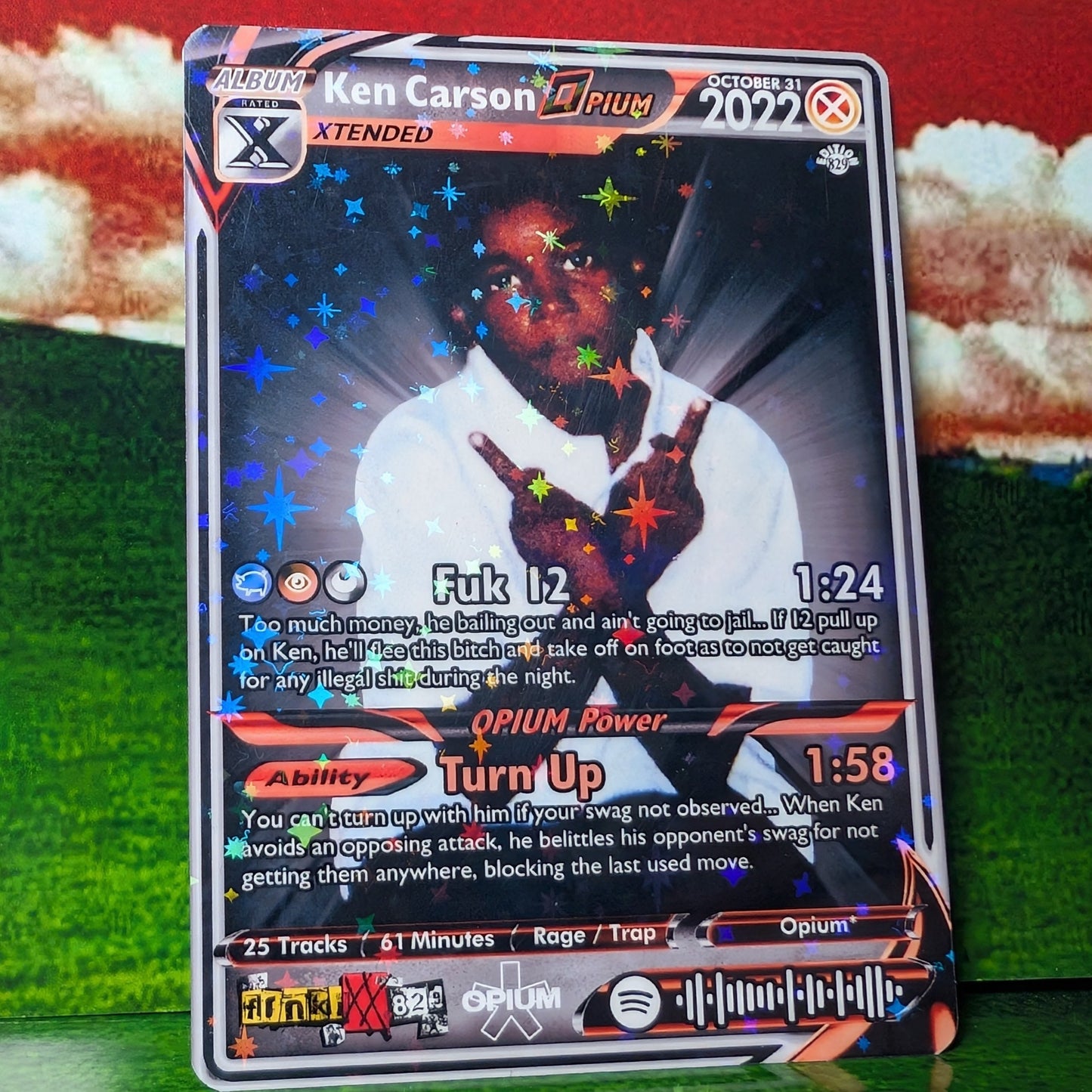 Opium / Playboi Carti / Ken Carson / Destroy Lonely / Homixide Gang Holographic Trading Card Sets
