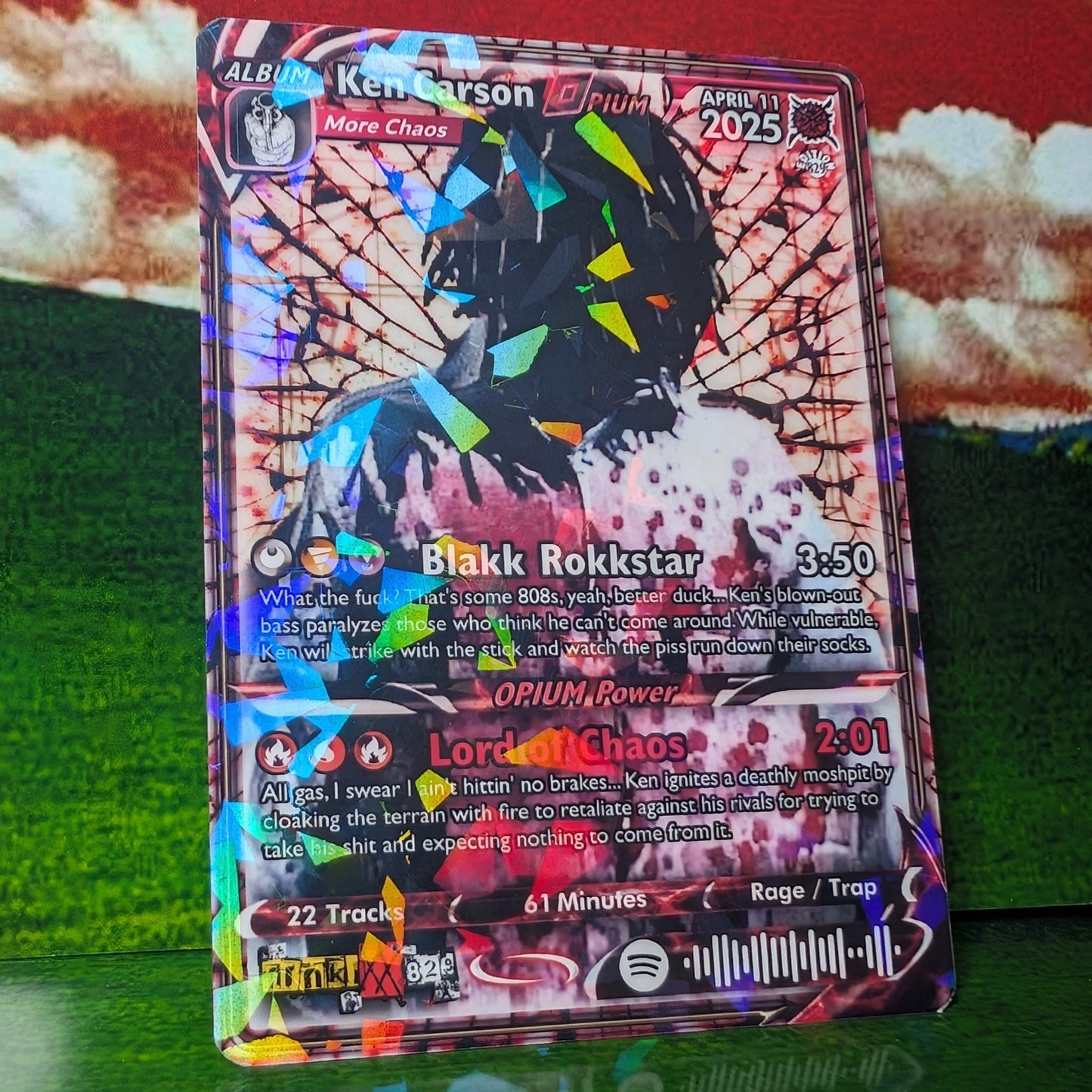 Opium / Playboi Carti / Ken Carson / Destroy Lonely / Homixide Gang Holographic Trading Card Sets