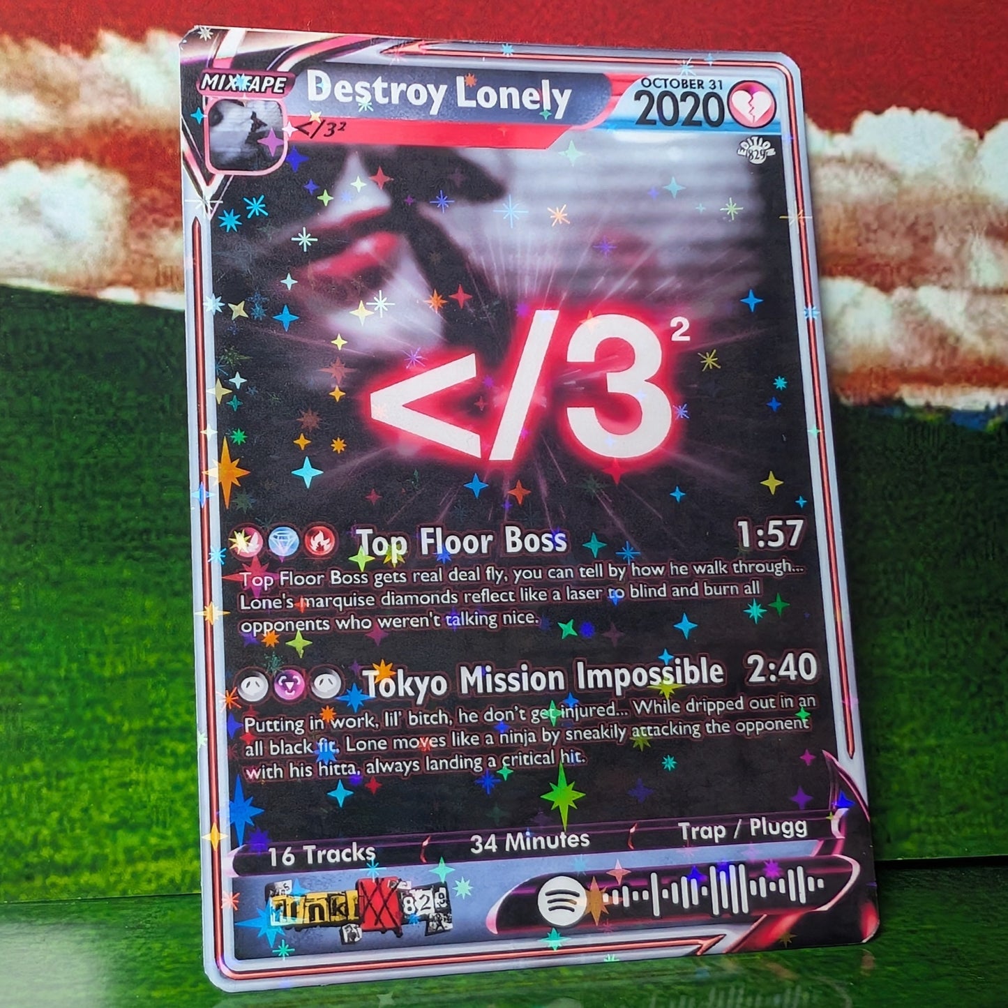 Opium / Playboi Carti / Ken Carson / Destroy Lonely / Homixide Gang Holographic Trading Card Sets