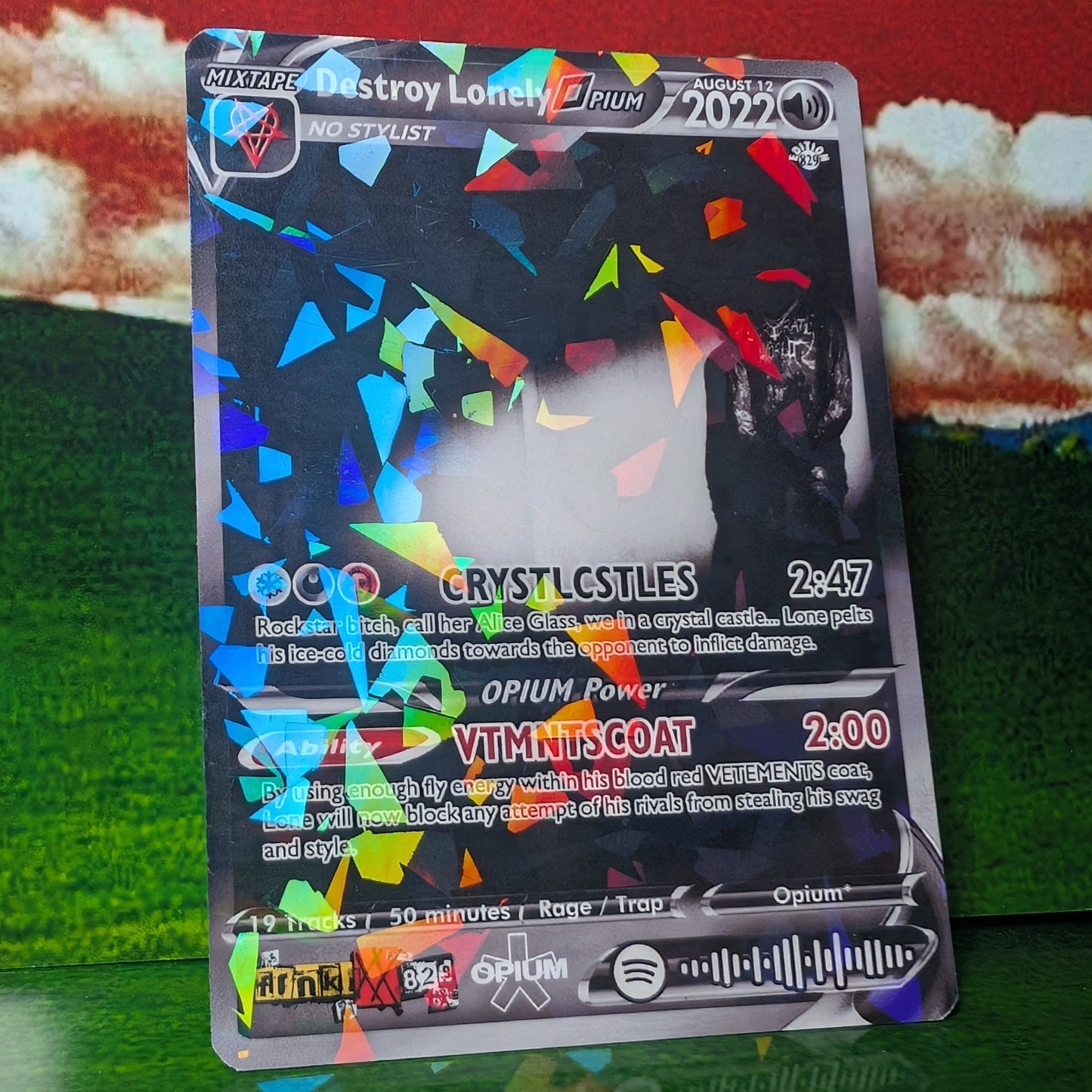 Opium / Playboi Carti / Ken Carson / Destroy Lonely / Homixide Gang Holographic Trading Card Sets