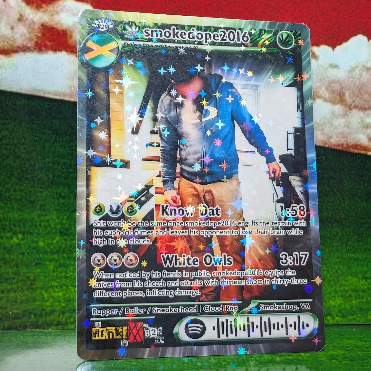 smokedope2016 Holographic Trading Card Set
