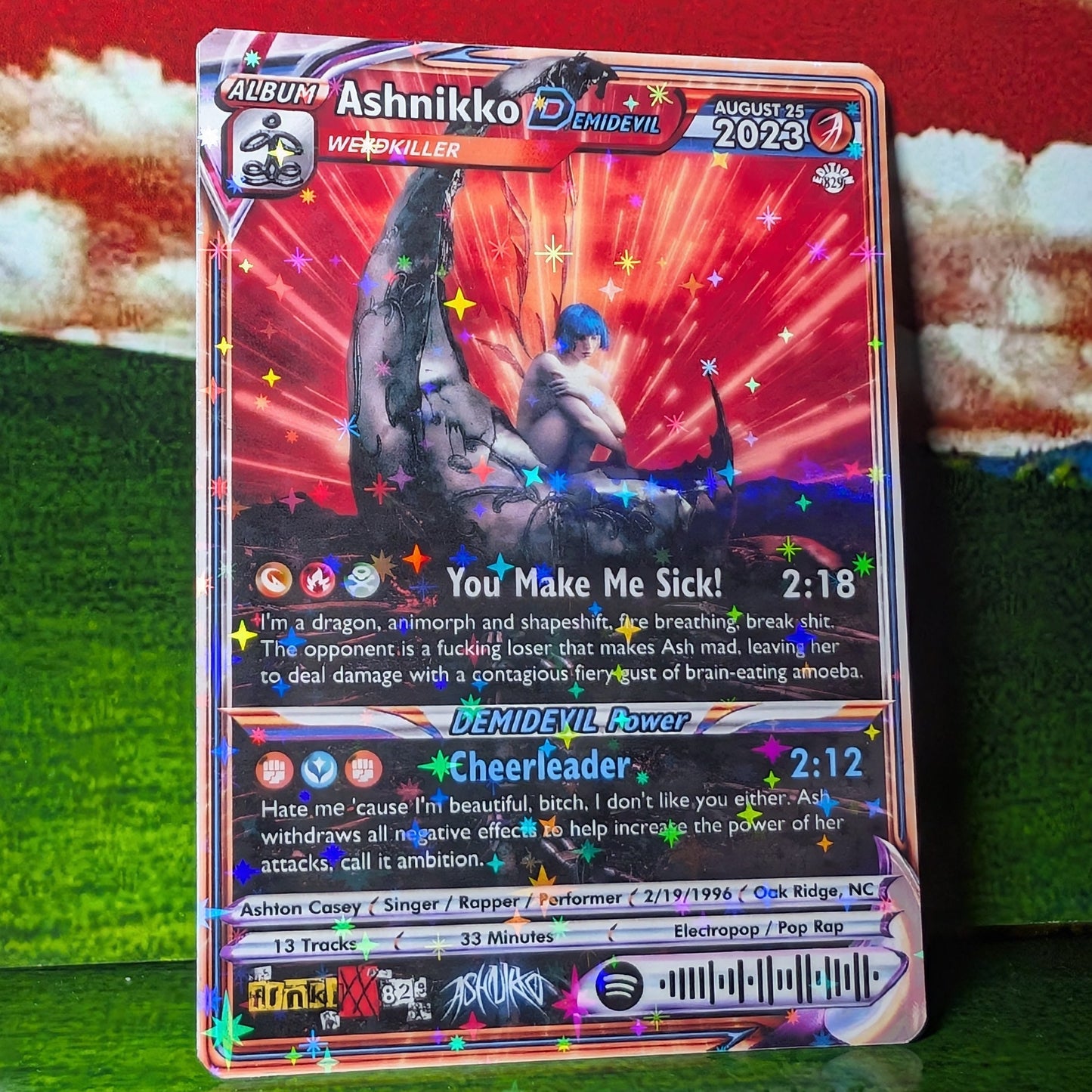 Ashnikko Holographic Trading Card Set