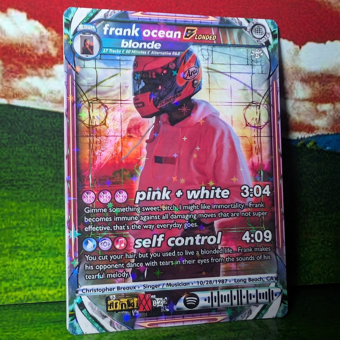 Frank Ocean Holographic Trading Card