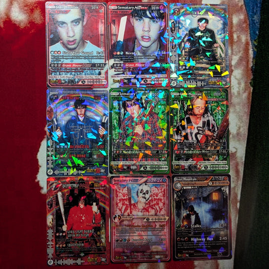 Sematary / Ghost Mountain / Haunted Mound Holographic Trading Card Sets