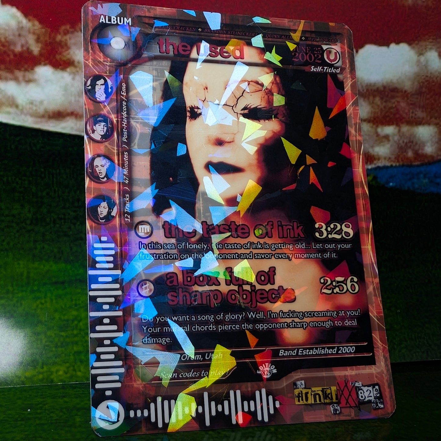 The Used Holographic Trading Card