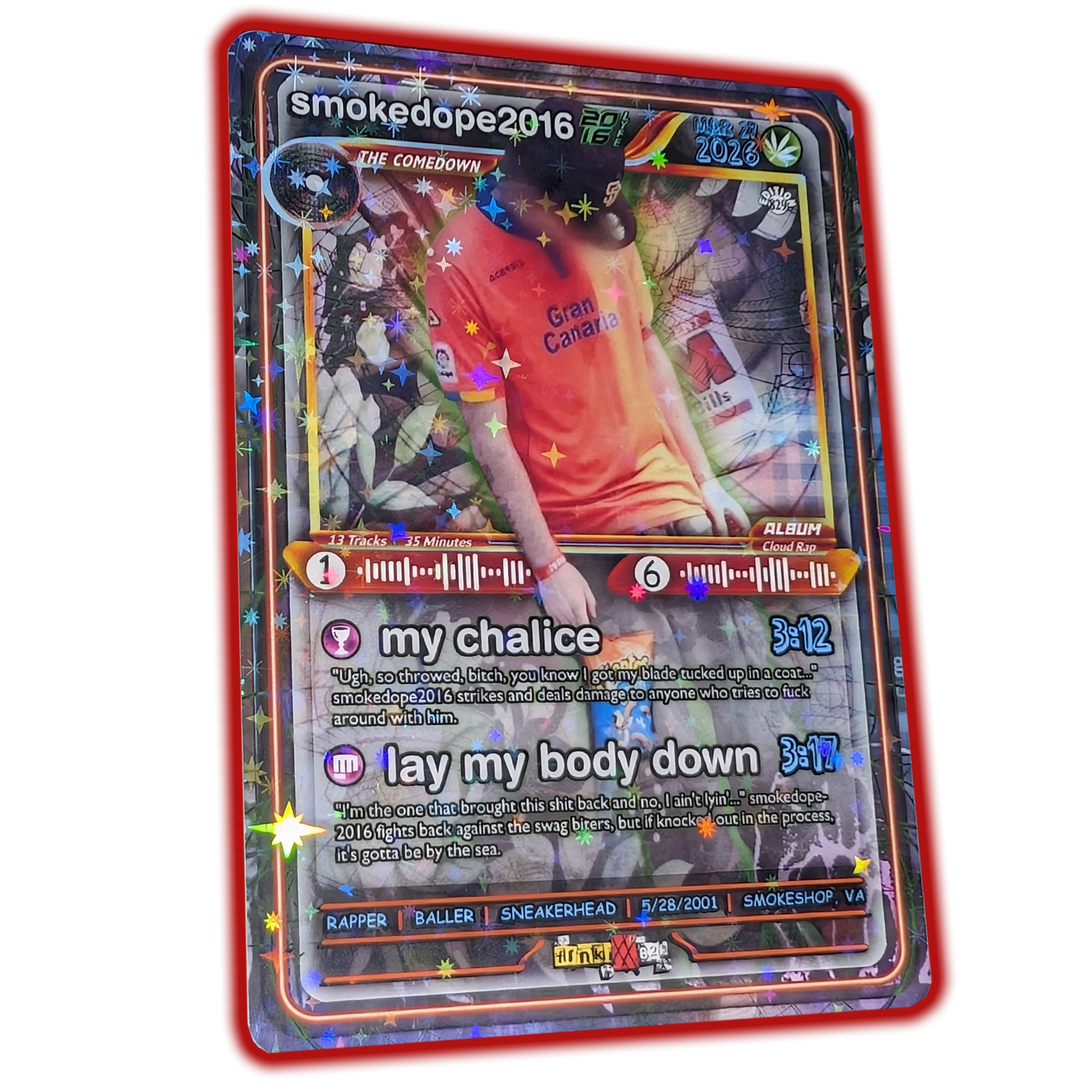 smokedope2016 Holographic Trading Card Set