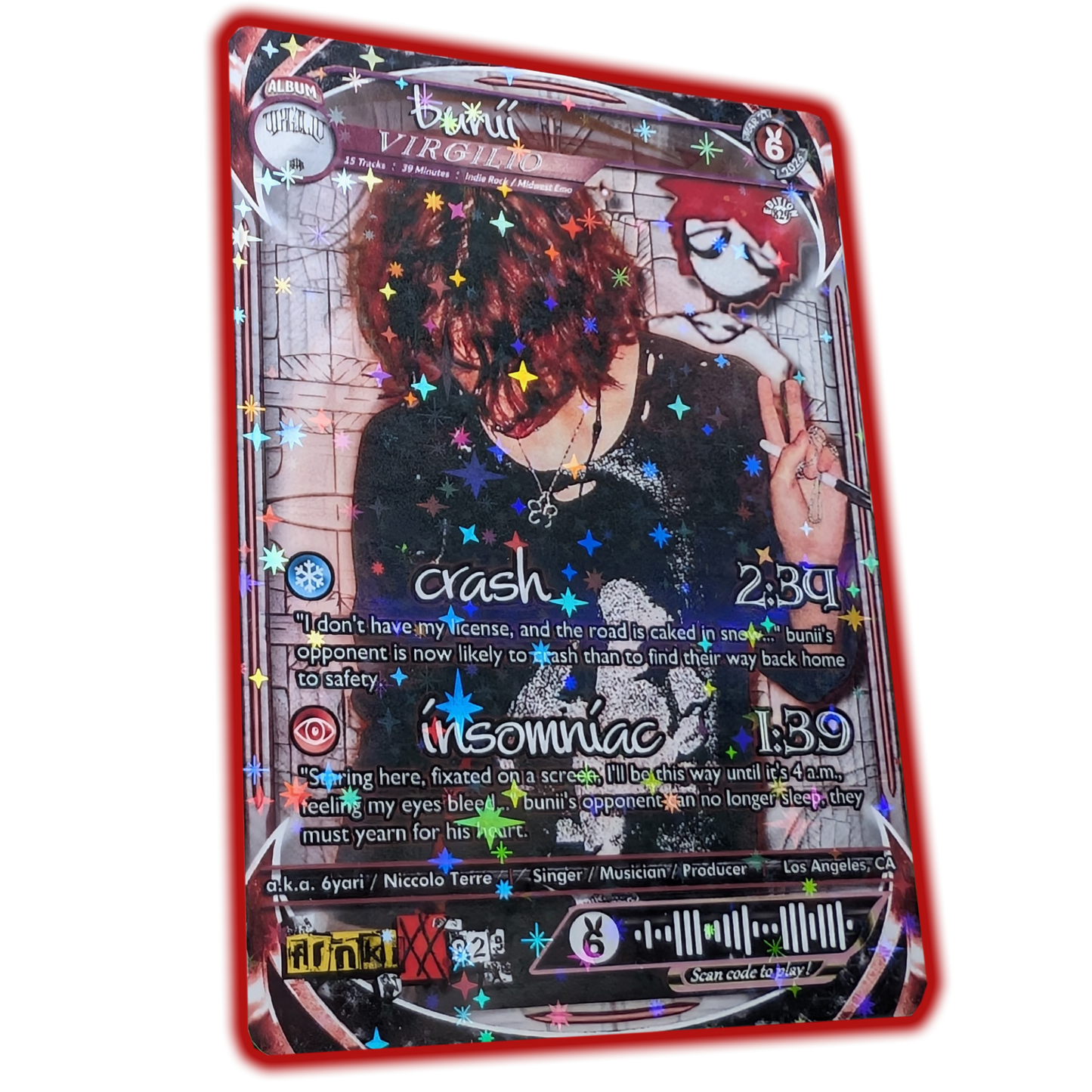 bunii / 6yari Holographic Trading Card Set