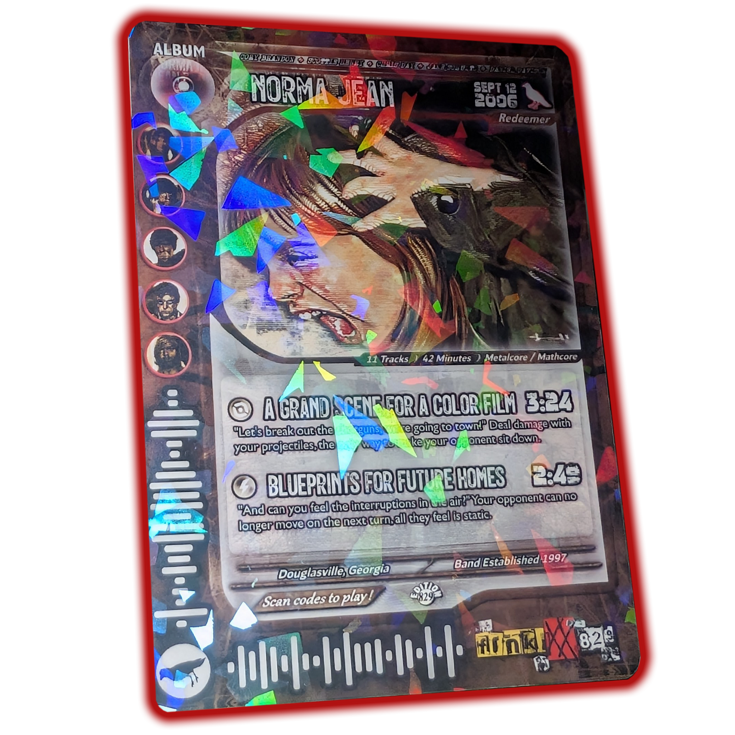 Norma Jean Holographic Trading Card Set