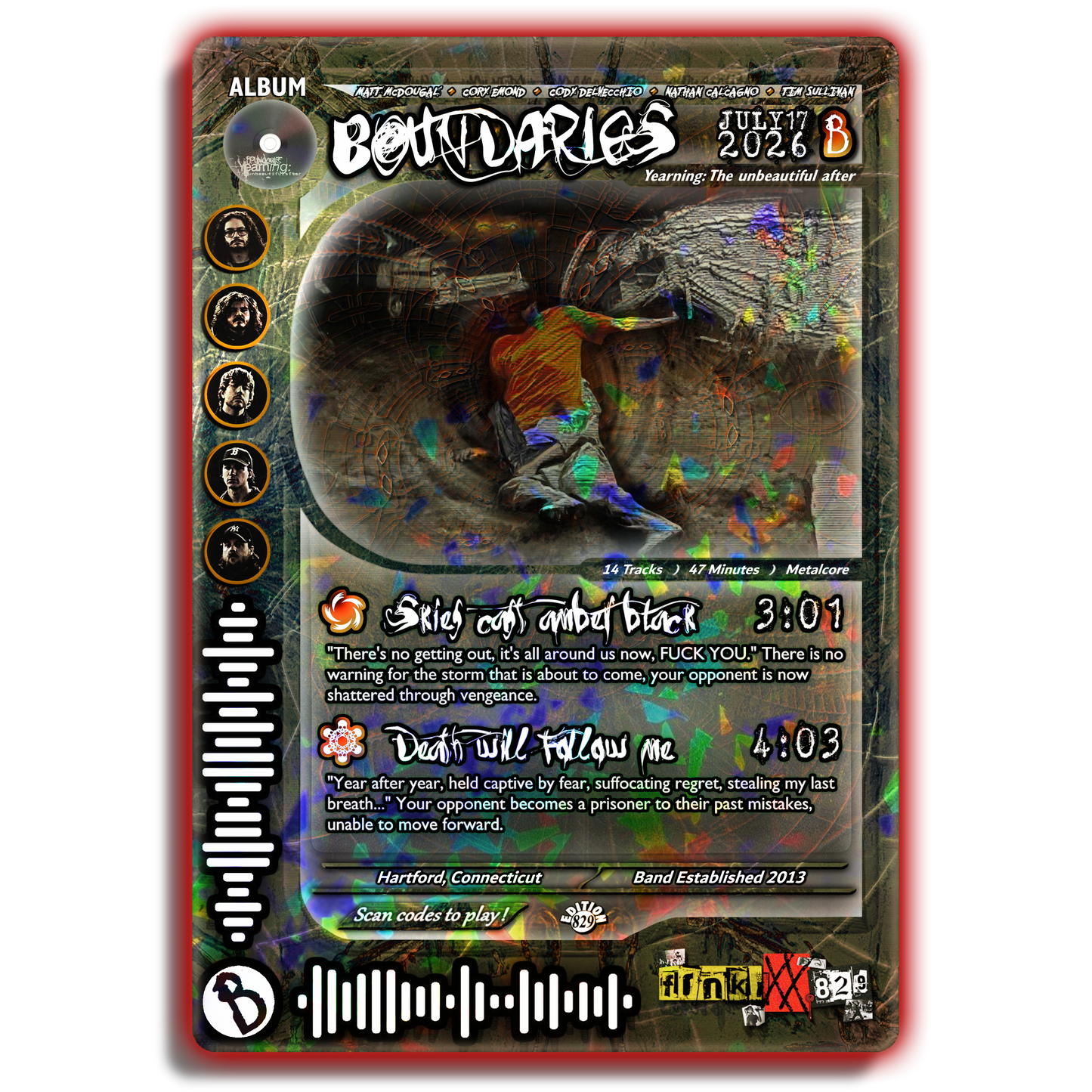 Boundaries Holographic Trading Card Set