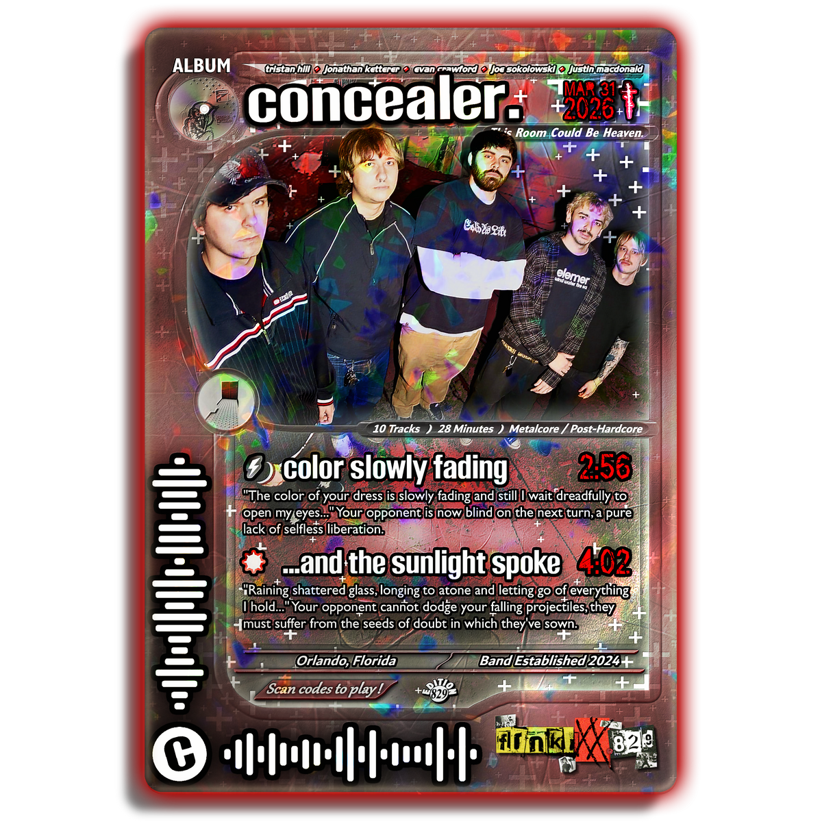 concealer. Holographic Trading Card
