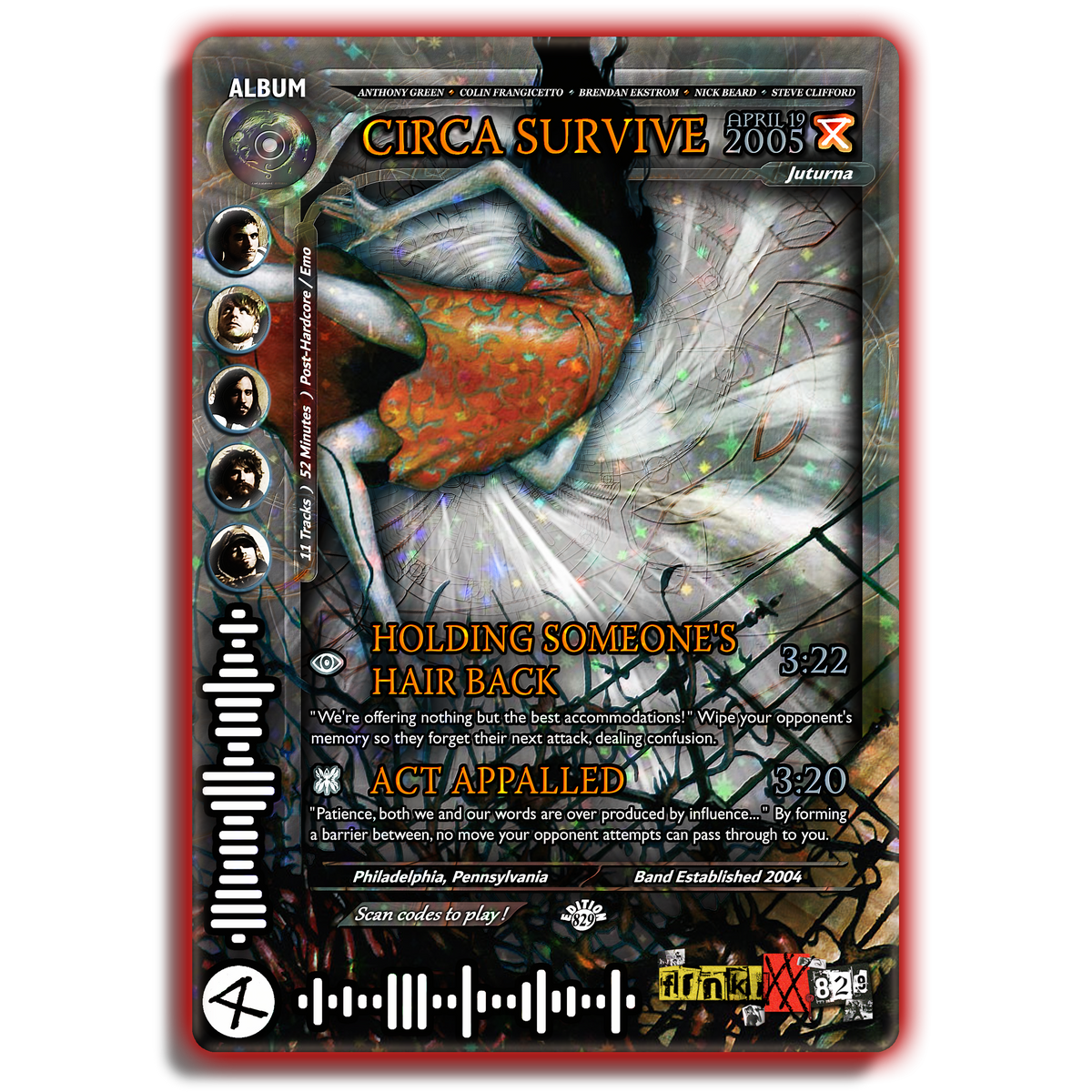 Circa Survive Holographic Trading Card