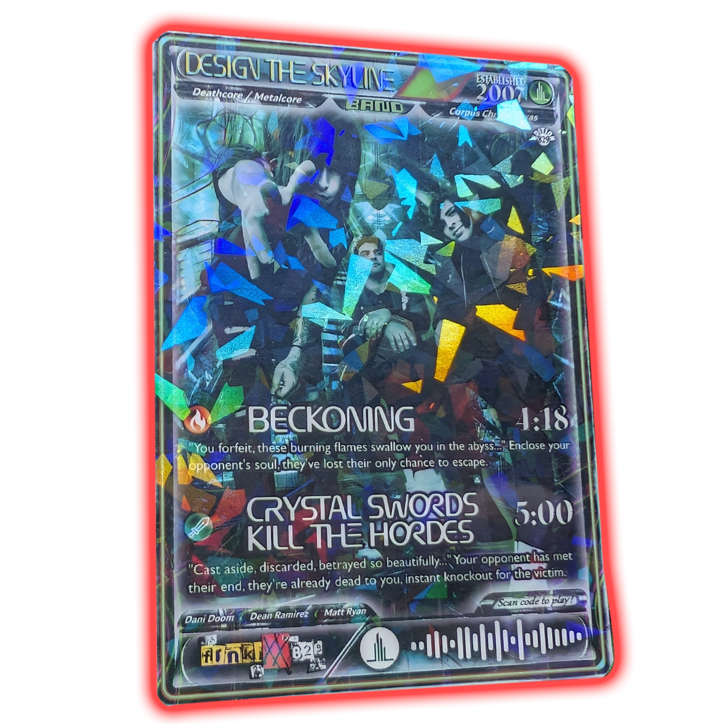 Design The Skyline Holographic Trading Card Set