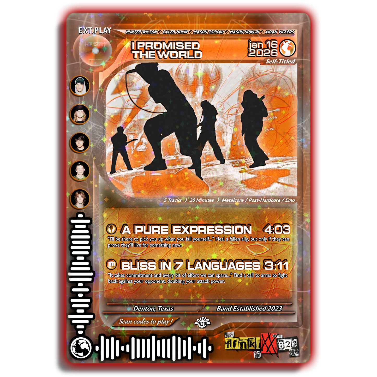 I Promised The World Holographic Trading Card Set