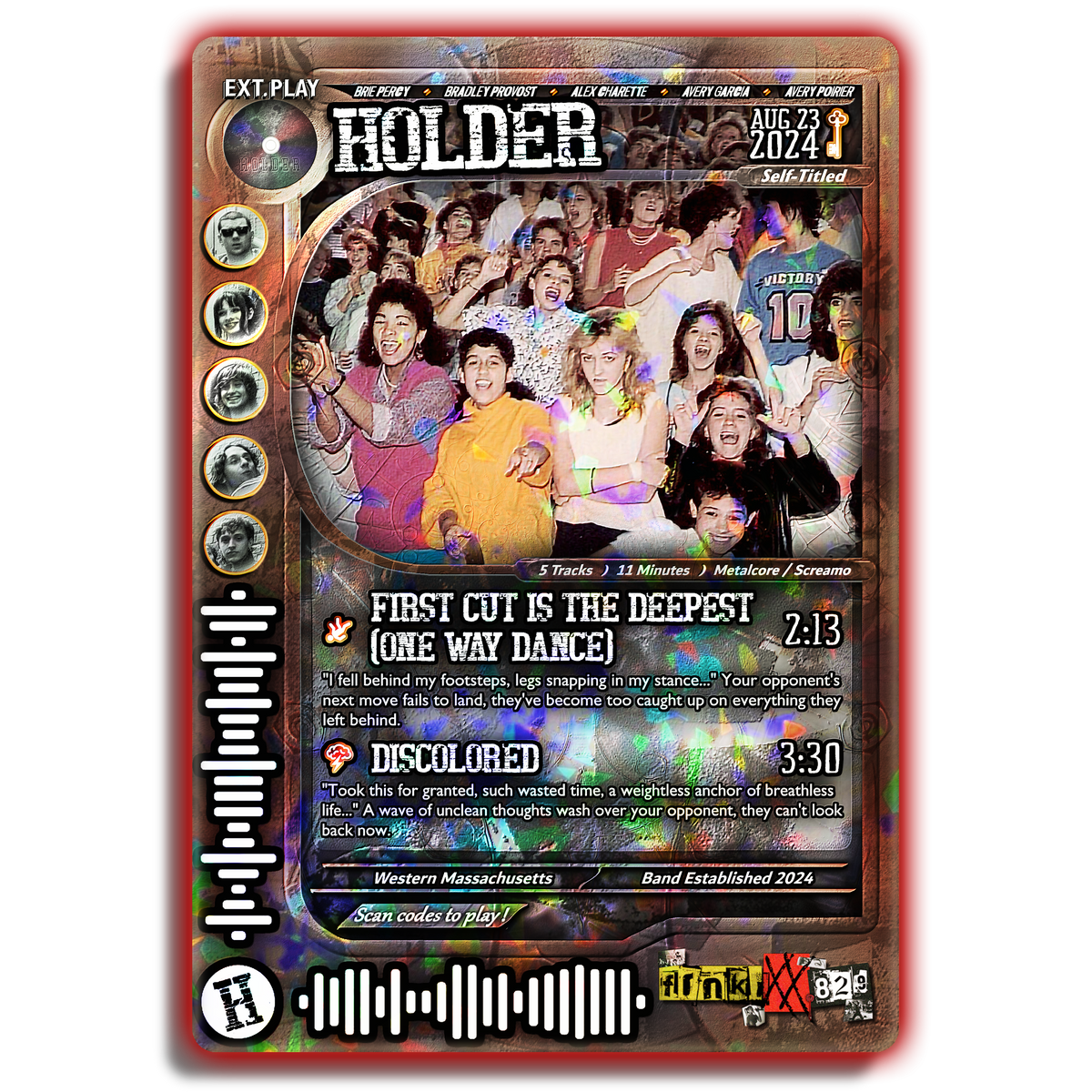 holder Holographic Trading Card