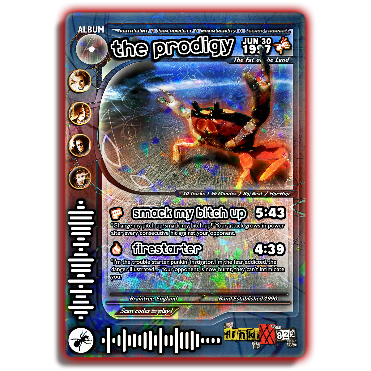 The Prodigy Holographic Trading Card