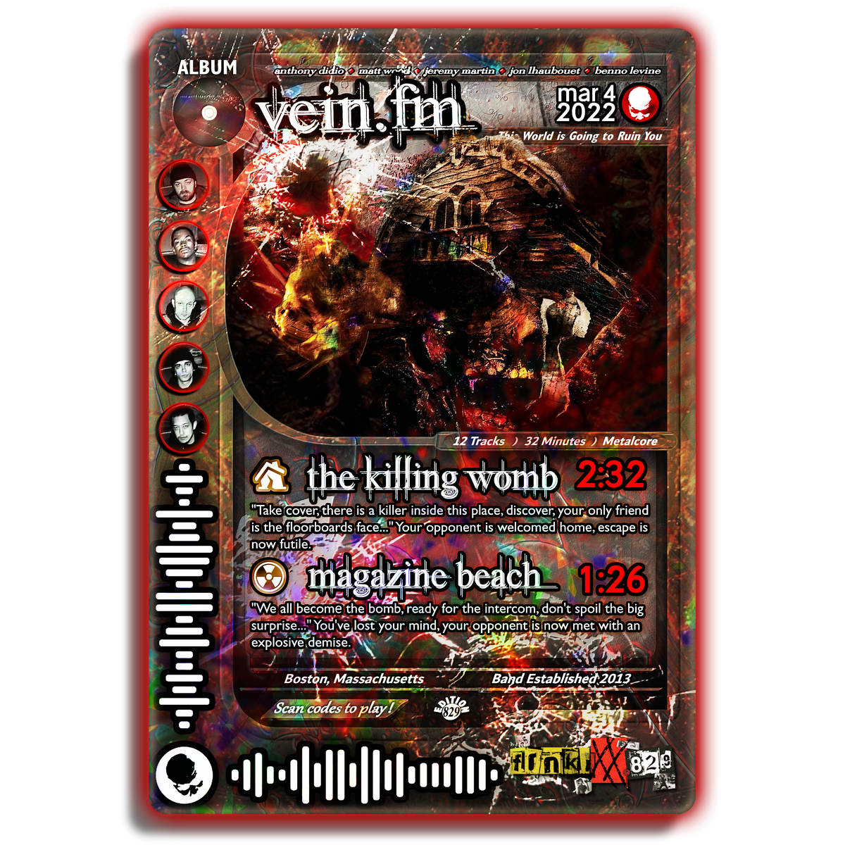 Vein.fm Holographic Trading Card Set