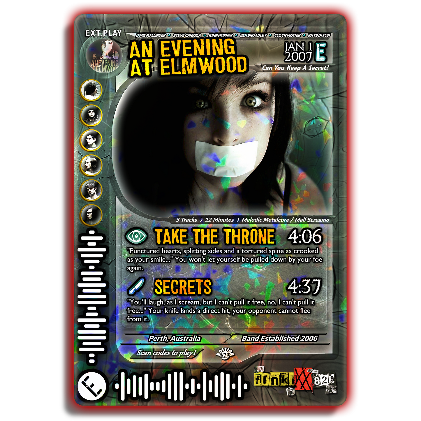 An Evening At Elmwood Holographic Trading Card