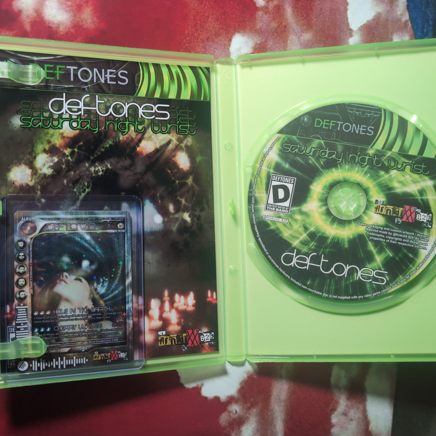 Deftones - "Saturday Night Wrist" Game Case