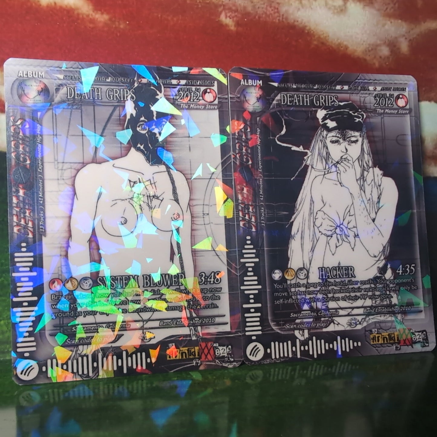 Death Grips Holographic Trading Card Set
