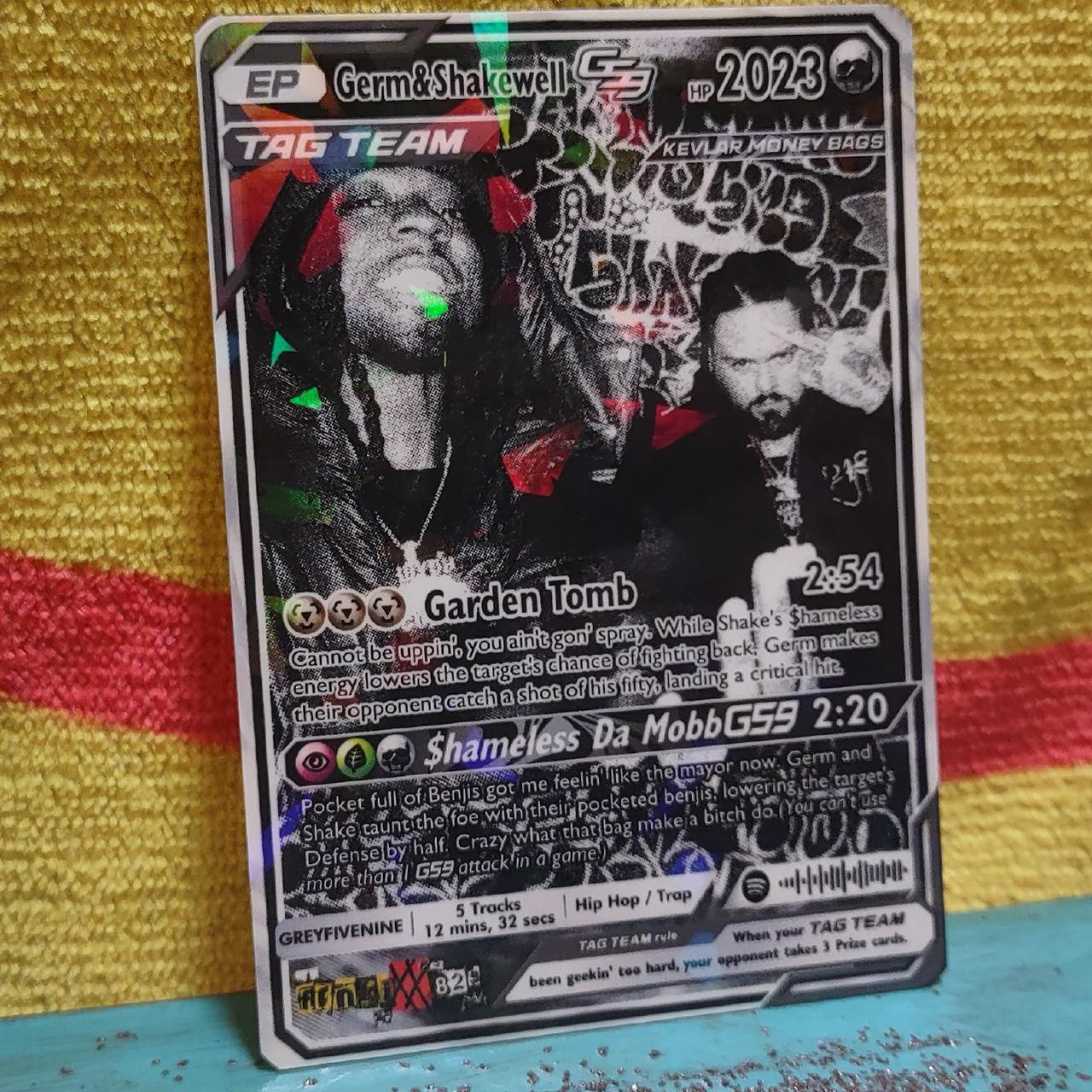 Germ & Shakewell - 'KEVLAR MONEY BAGS' Holographic Trading Card