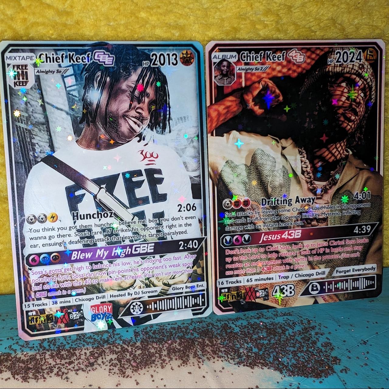 Chief Keef - 'Almighty So 1 & 2' Holographic Trading Card Set