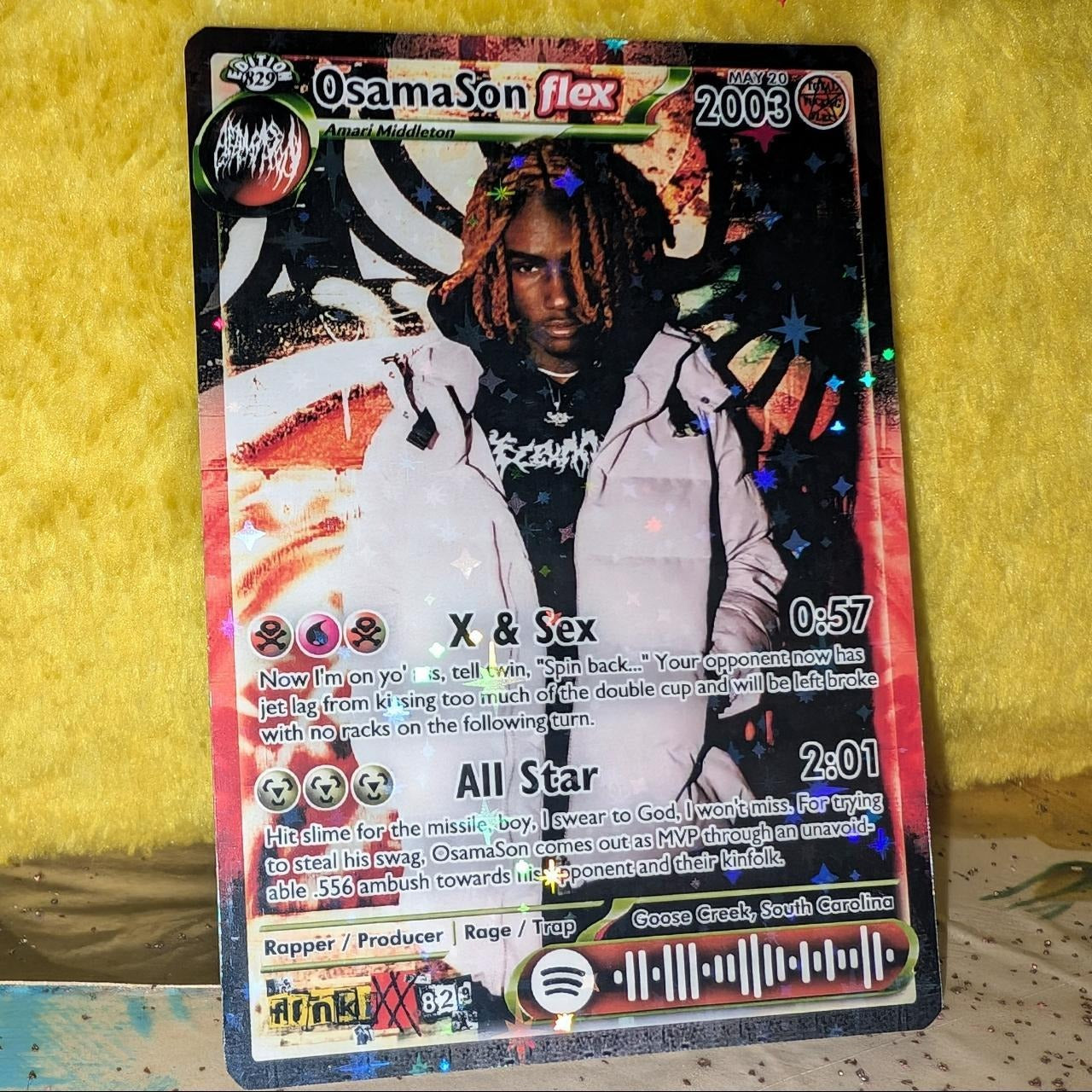 OsamaSon Holographic Trading Card