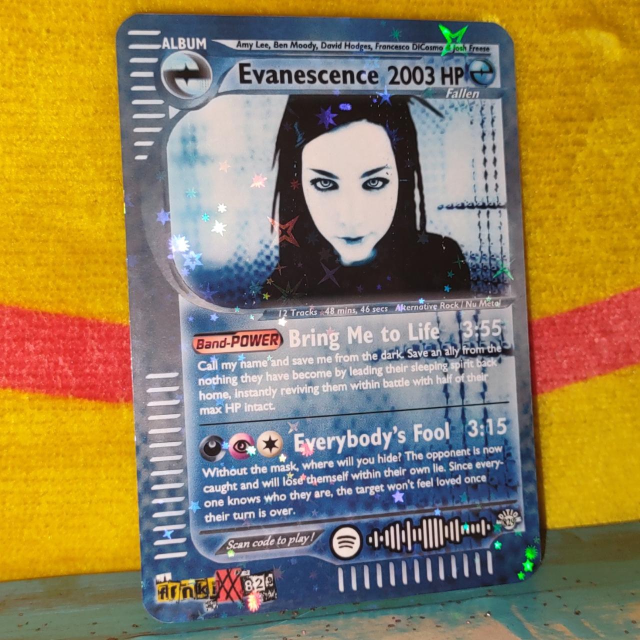 Evanescence - 'Fallen' Holographic Trading Card