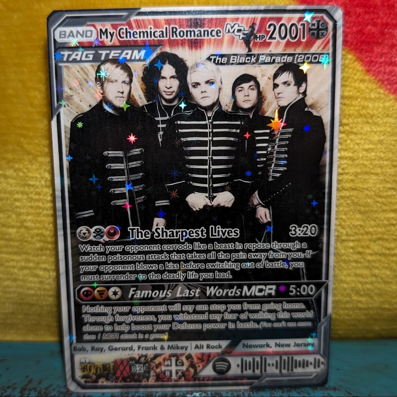 My Chemical Romance Holographic Trading Card