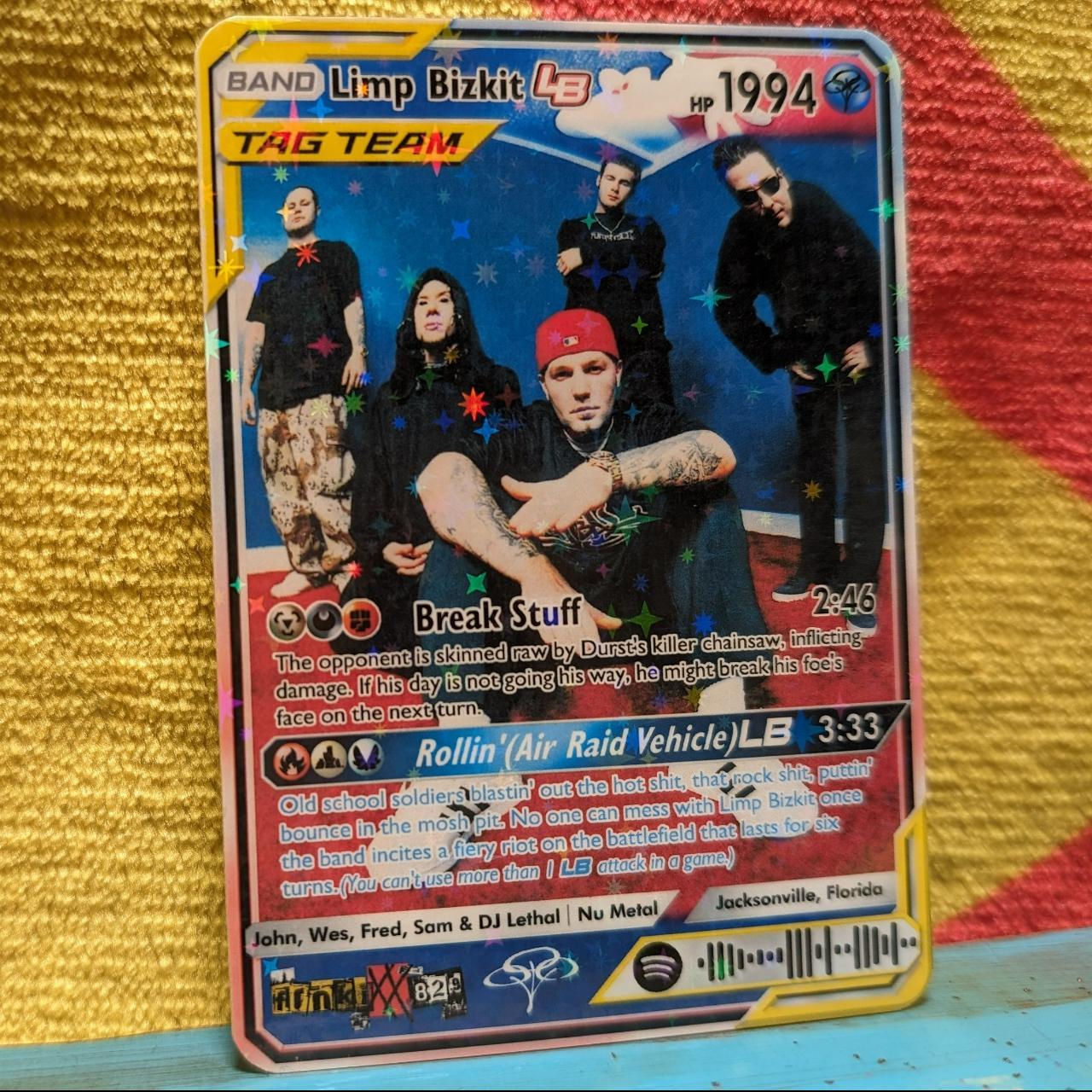 Limp Bizkit Holographic Trading Card