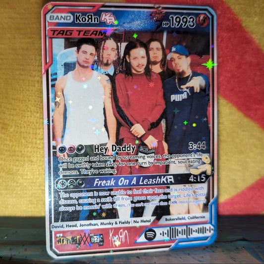 KoRn Holographic Trading Card