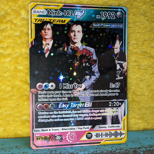 Blink-182 Holographic Trading Card