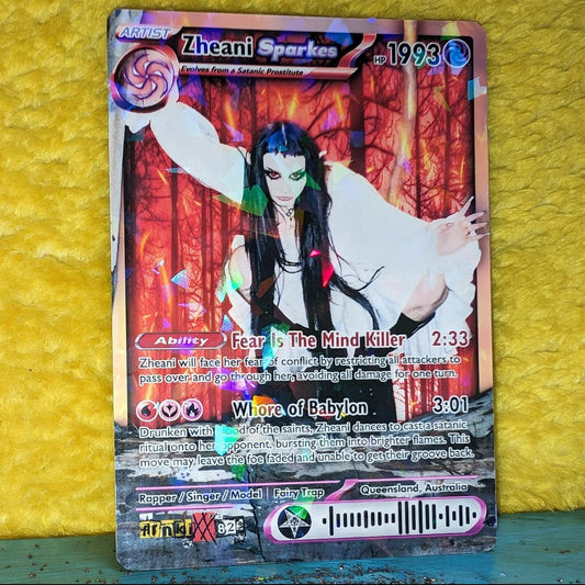 Zheani Holographic Trading Card