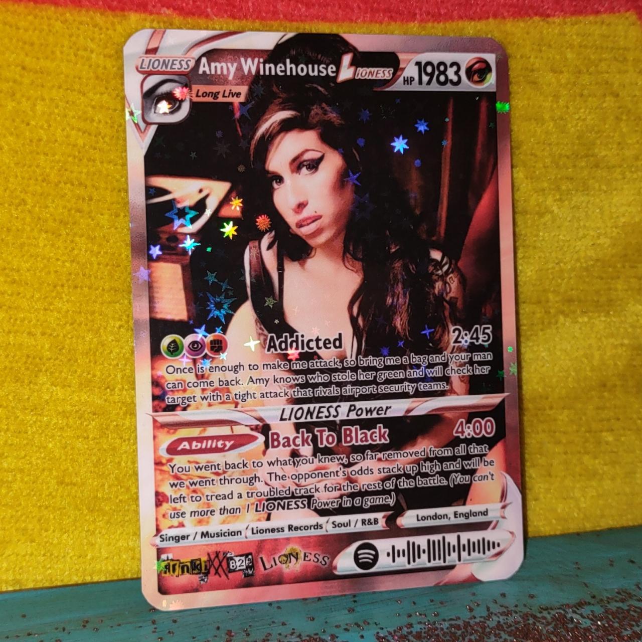 Amy Winehouse Holographic Trading Card